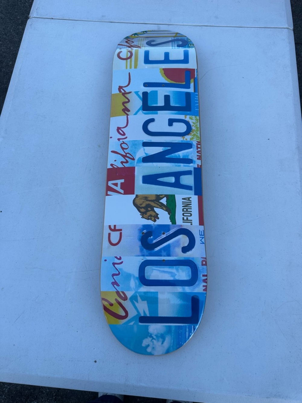 Source Unknown Multicolor Los Angeles Graphic Skateboard Deck